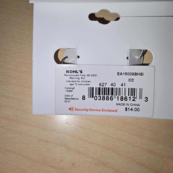 Lauren Conrad Dangle Earrings Silvertone - Picture 6 of 6